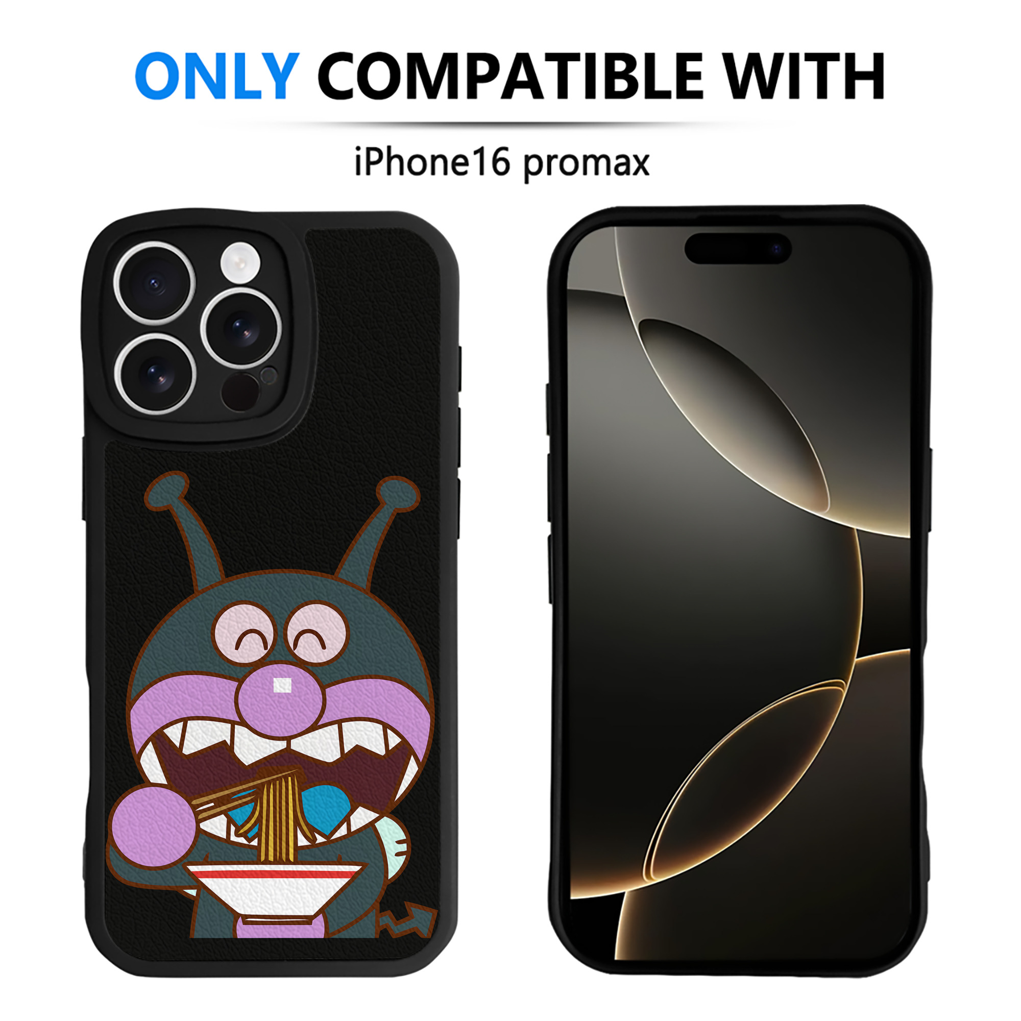 （画像用） アンパンマン Anpanman 【iPhone 16シリーズ対応】シリコンスマホケース（レザー調） 材質：シリコン